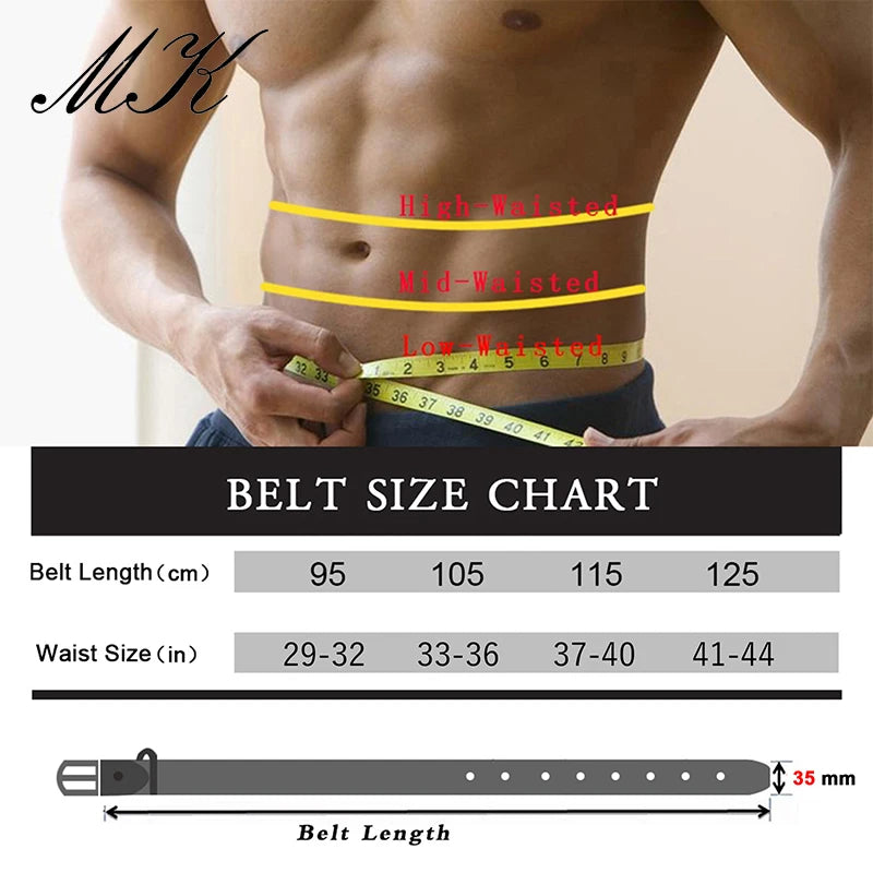 Men's Alloy Pin Buckle Belt - Classic PU Material 7 Holes Adjustable Casual Leather - ZOOMNSTORE