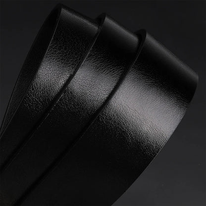 Men's Alloy Pin Buckle Belt - Classic PU Material 7 Holes Adjustable Casual Leather - ZOOMNSTORE