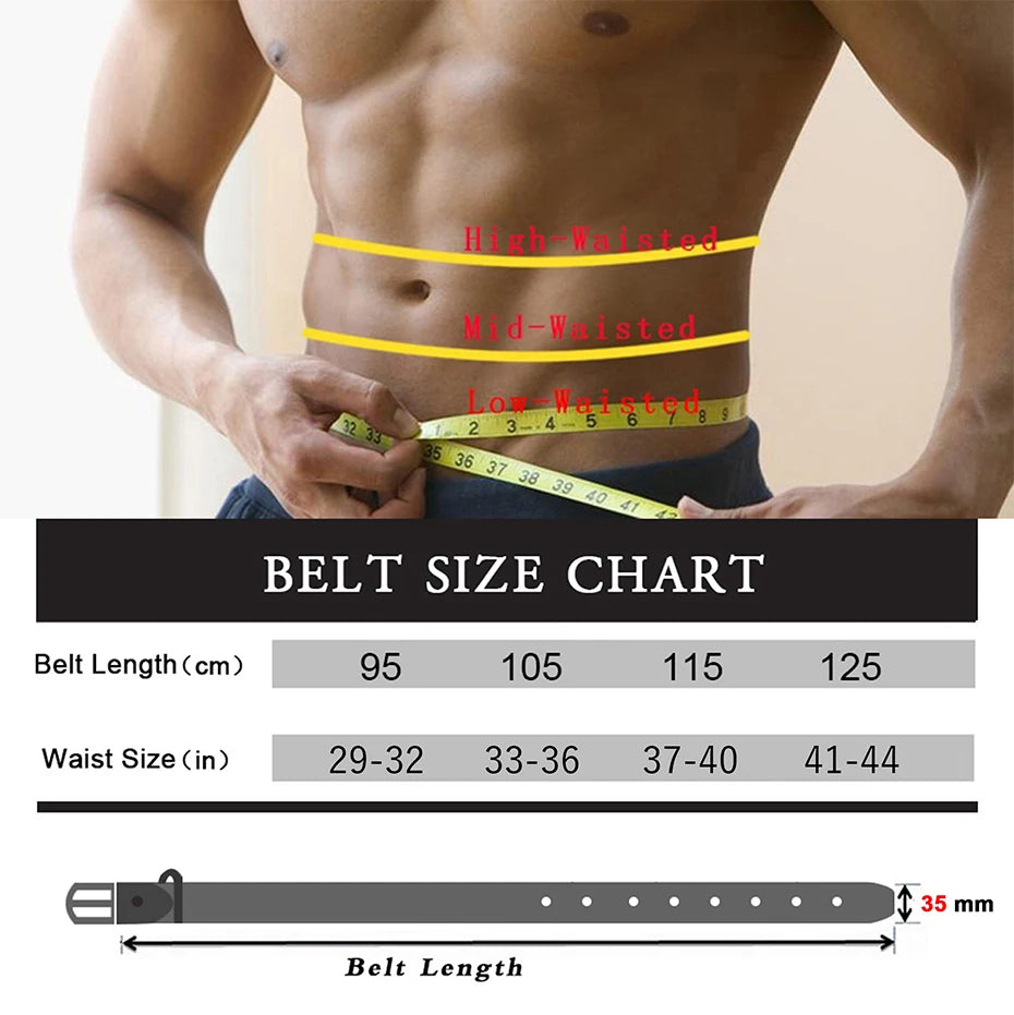 Men's Alloy Pin Buckle Belt - Classic PU Material 7 Holes Adjustable Casual Leather - ZOOMNSTORE