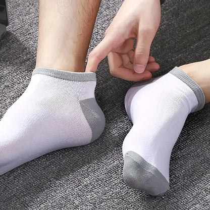 Mens Ankle Socks - 10 Pairs Breathable Cotton Summer Socks - ZOOMNSTORE