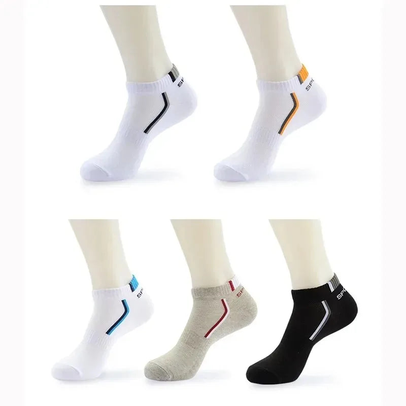 Mens Ankle Socks - 10 Pairs Breathable Cotton Summer Socks - ZOOMNSTORE