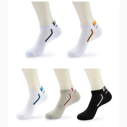 Mens Ankle Socks - 10 Pairs Breathable Cotton Summer Socks - ZOOMNSTORE