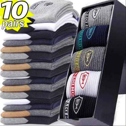 Mens Ankle Socks - 10 Pairs Breathable Cotton Summer Socks - ZOOMNSTORE