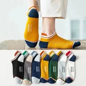 Mens Ankle Socks - 10 Pairs Breathable Cotton Summer Socks - ZOOMNSTORE