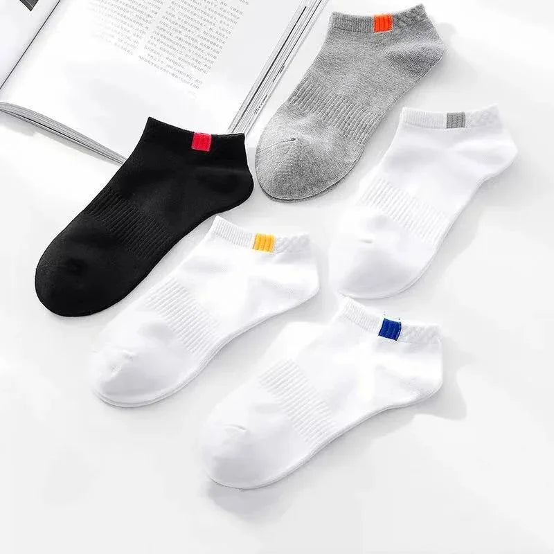 Mens Ankle Socks - 10 Pairs Breathable Cotton Summer Socks - ZOOMNSTORE