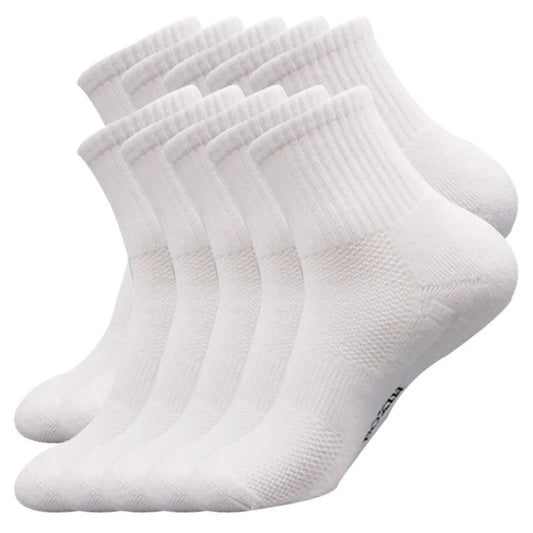Men's Athletic Socks - 10 Pairs Low Cut Running Gym Hiking Comfortable Short Socks - ZOOMNSTORE