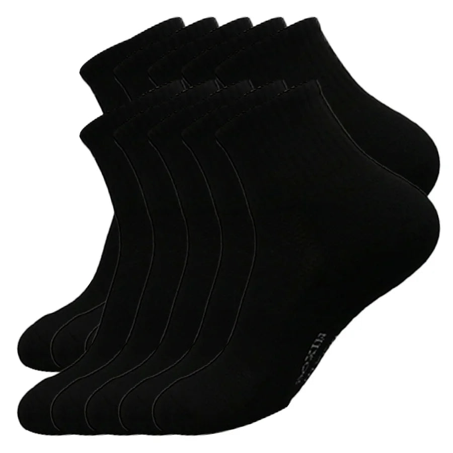 Men's Athletic Socks - 10 Pairs Low Cut Running Gym Hiking Comfortable Short Socks - ZOOMNSTORE