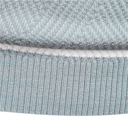 New Autumn Pullover Men's Sweater O-neck Patchwork Long Sleeve Warm Slim Sweaters Men Casual Fashion Sweater Men Clothing - ZOOMNSTORE