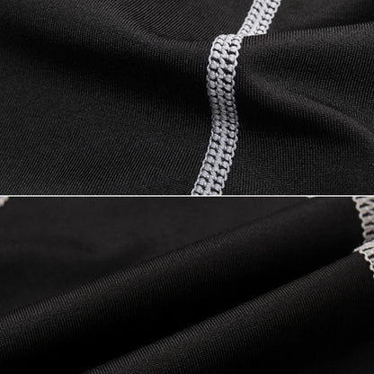 Mens Basketball Compression Leggings - 34 Quick-Dry Capri Pants for Running and Training - ZOOMNSTORE