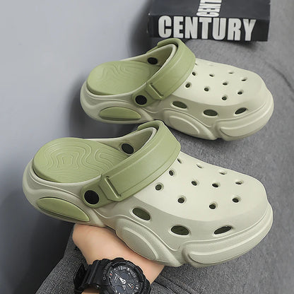 Mens Non-Slip Thick-Soled Breathable Sandals - Casual Beach Slippers - ZOOMNSTORE