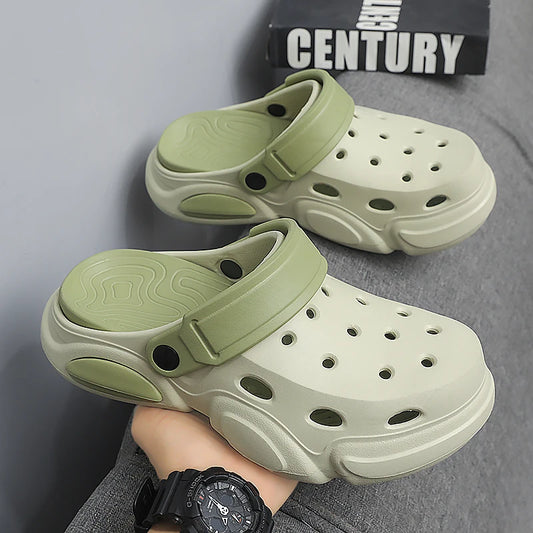 Mens Non-Slip Thick-Soled Breathable Sandals - Casual Beach Slippers - ZOOMNSTORE