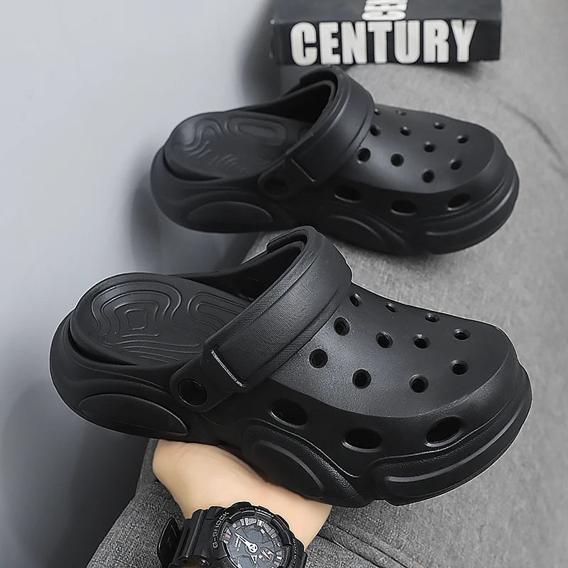 Mens Non-Slip Thick-Soled Breathable Sandals - Casual Beach Slippers - ZOOMNSTORE