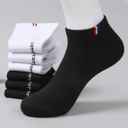 Men's Boat Socks - Breathable Cotton Blend Casual Short Socks | Multi-Pack - ZOOMNSTORE