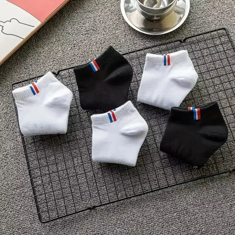 Men's Boat Socks - Breathable Cotton Blend Casual Short Socks | Multi-Pack - ZOOMNSTORE