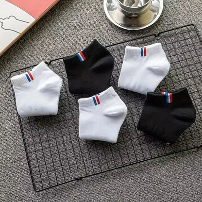 Men's Boat Socks - Breathable Cotton Blend Casual Short Socks | Multi-Pack - ZOOMNSTORE
