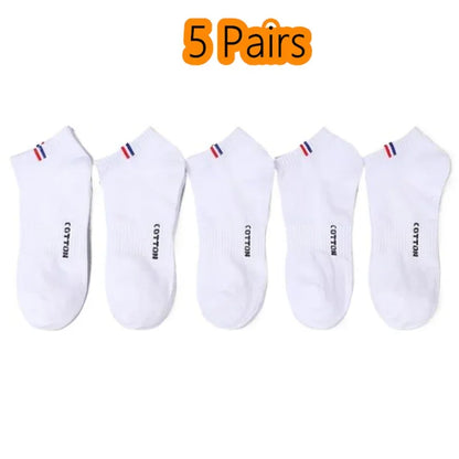 Men's Boat Socks - Breathable Cotton Blend Casual Short Socks | Multi-Pack - ZOOMNSTORE
