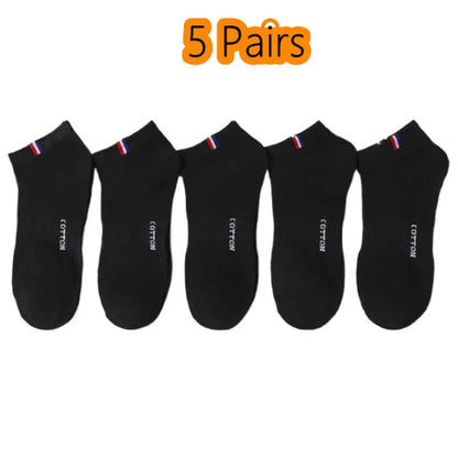 Men's Boat Socks - Breathable Cotton Blend Casual Short Socks | Multi-Pack - ZOOMNSTORE
