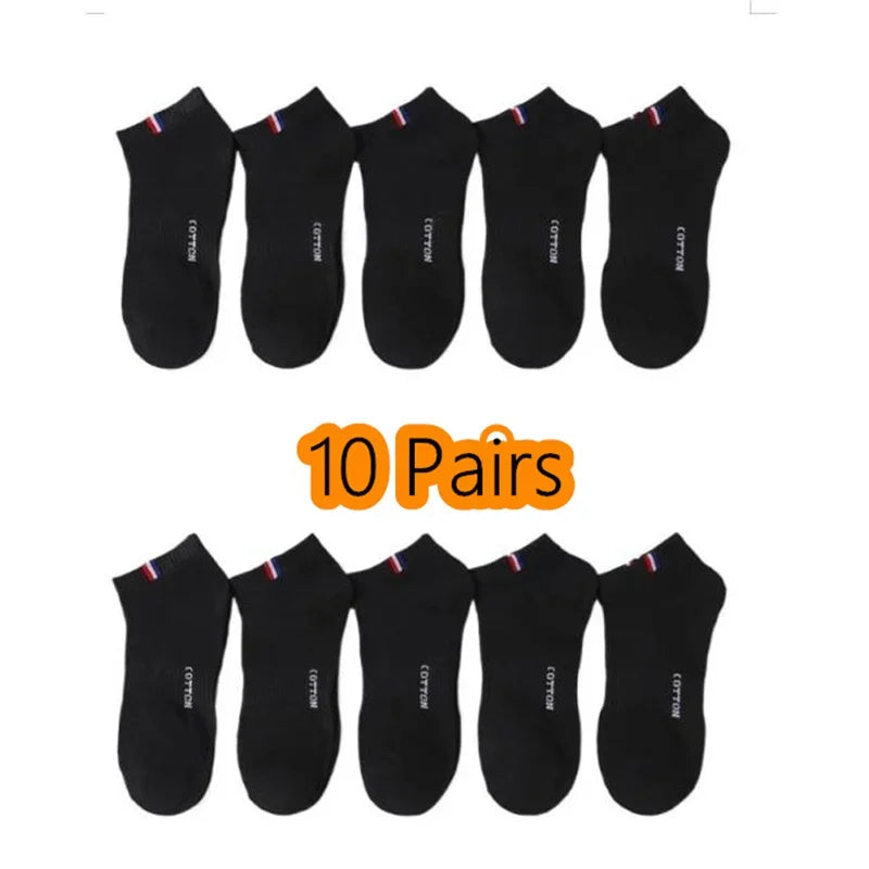 Men's Boat Socks - Breathable Cotton Blend Casual Short Socks | Multi-Pack - ZOOMNSTORE