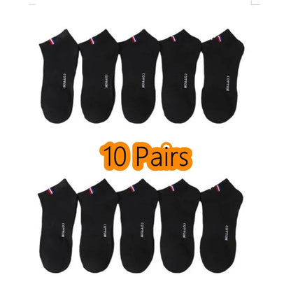 Men's Boat Socks - Breathable Cotton Blend Casual Short Socks | Multi-Pack - ZOOMNSTORE
