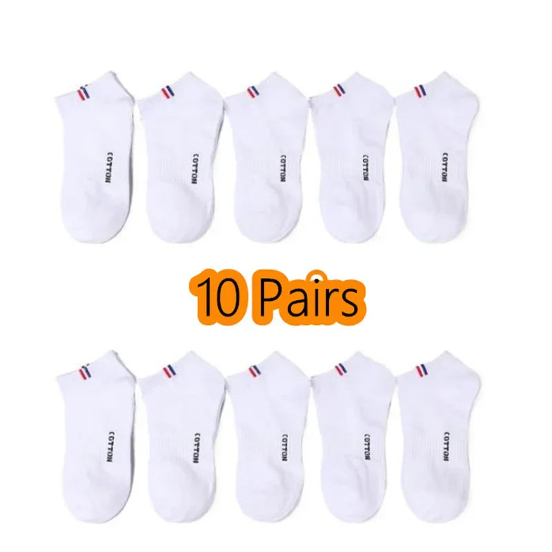 Men's Boat Socks - Breathable Cotton Blend Casual Short Socks | Multi-Pack - ZOOMNSTORE