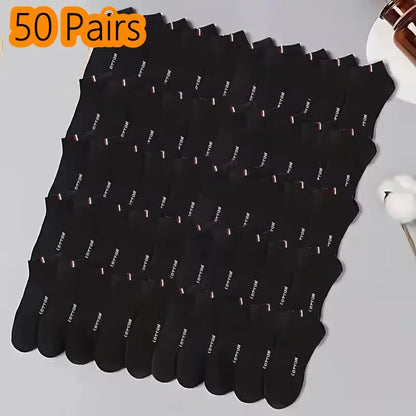 Men's Boat Socks - Breathable Cotton Blend Casual Short Socks | Multi-Pack - ZOOMNSTORE