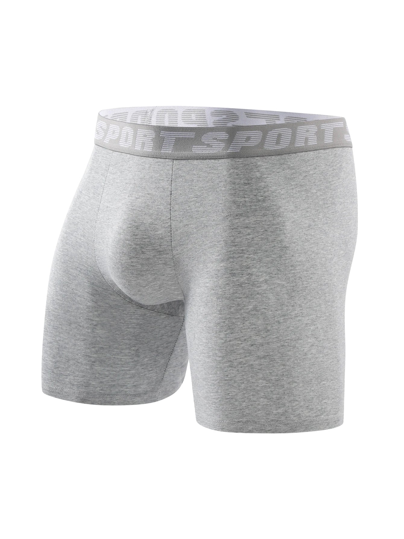 Men's Boxer Briefs - Comfortable Skin Friendly Long Polyester Knit Boxers - ZOOMNSTORE