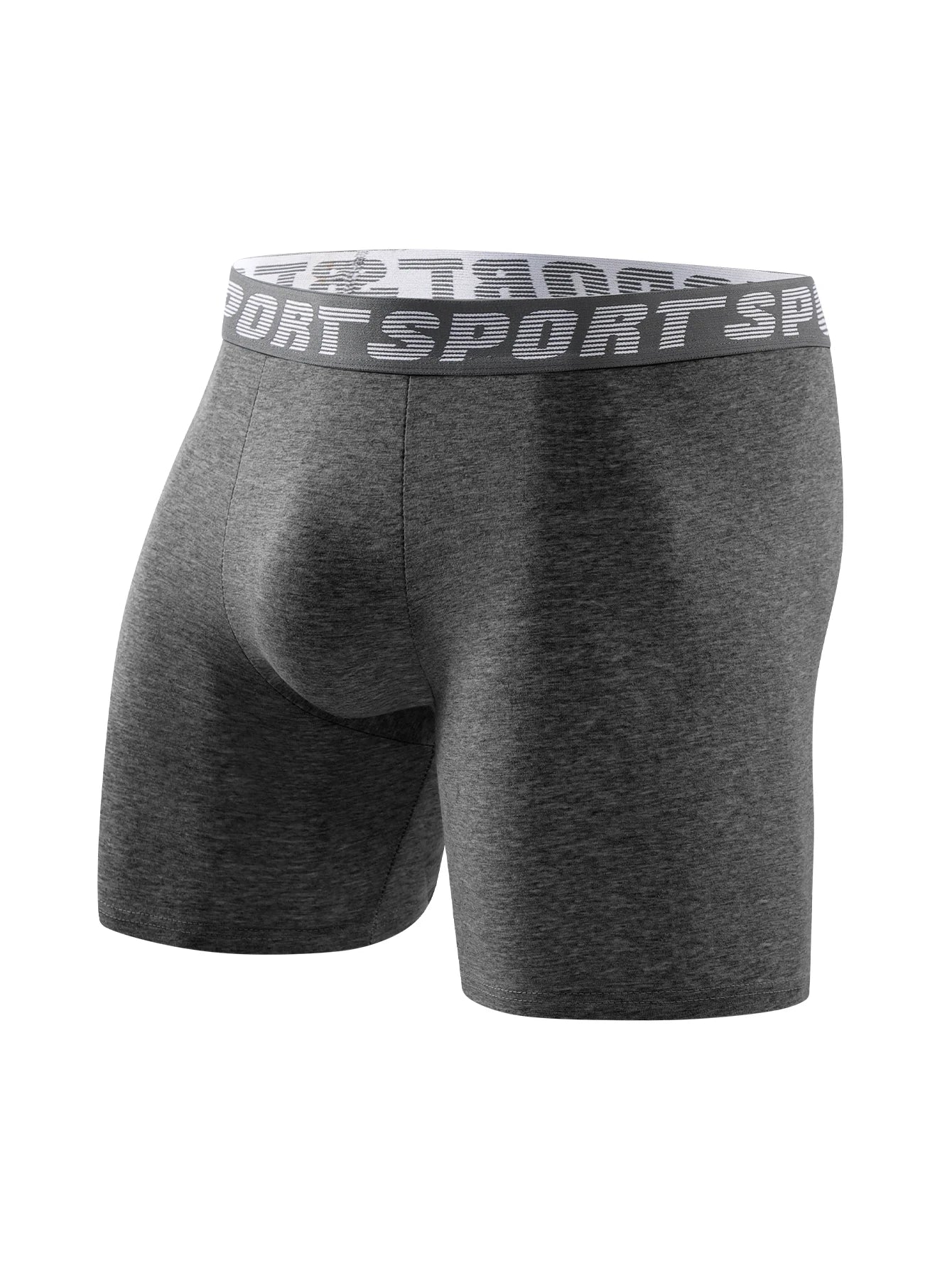 Men's Boxer Briefs - Comfortable Skin Friendly Long Polyester Knit Boxers - ZOOMNSTORE