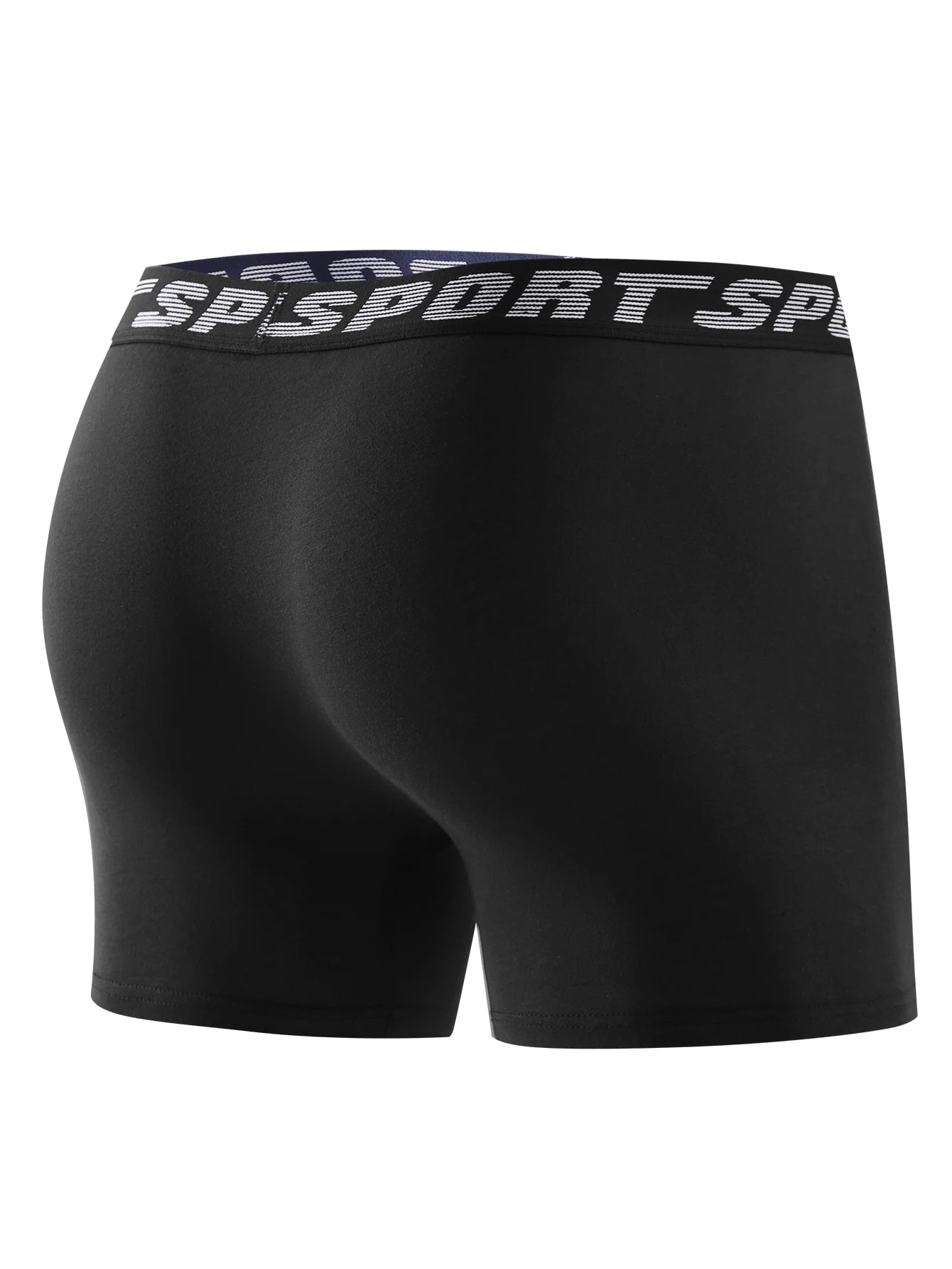 Men's Boxer Briefs - Comfortable Skin Friendly Long Polyester Knit Boxers - ZOOMNSTORE