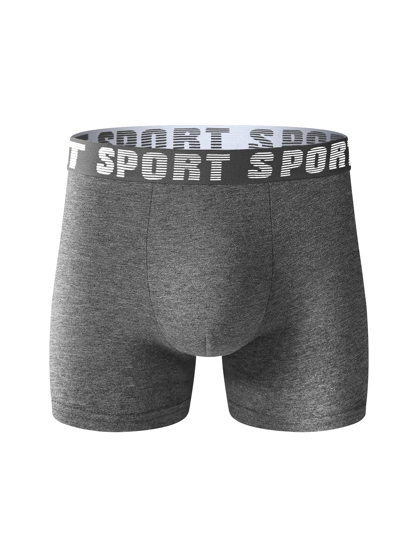 Men's Boxer Briefs - Comfortable Skin Friendly Long Polyester Knit Boxers - ZOOMNSTORE