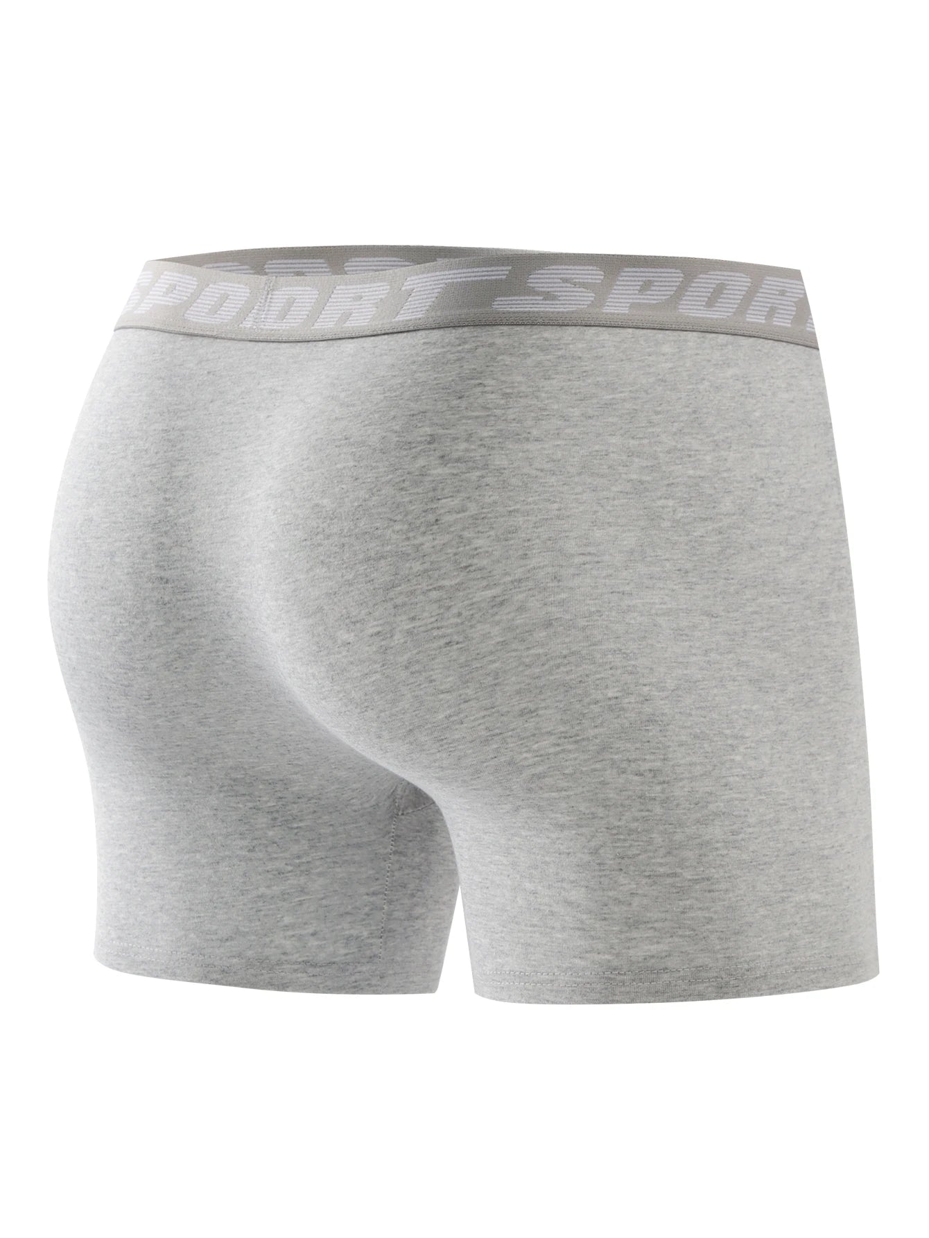 Men's Boxer Briefs - Comfortable Skin Friendly Long Polyester Knit Boxers - ZOOMNSTORE