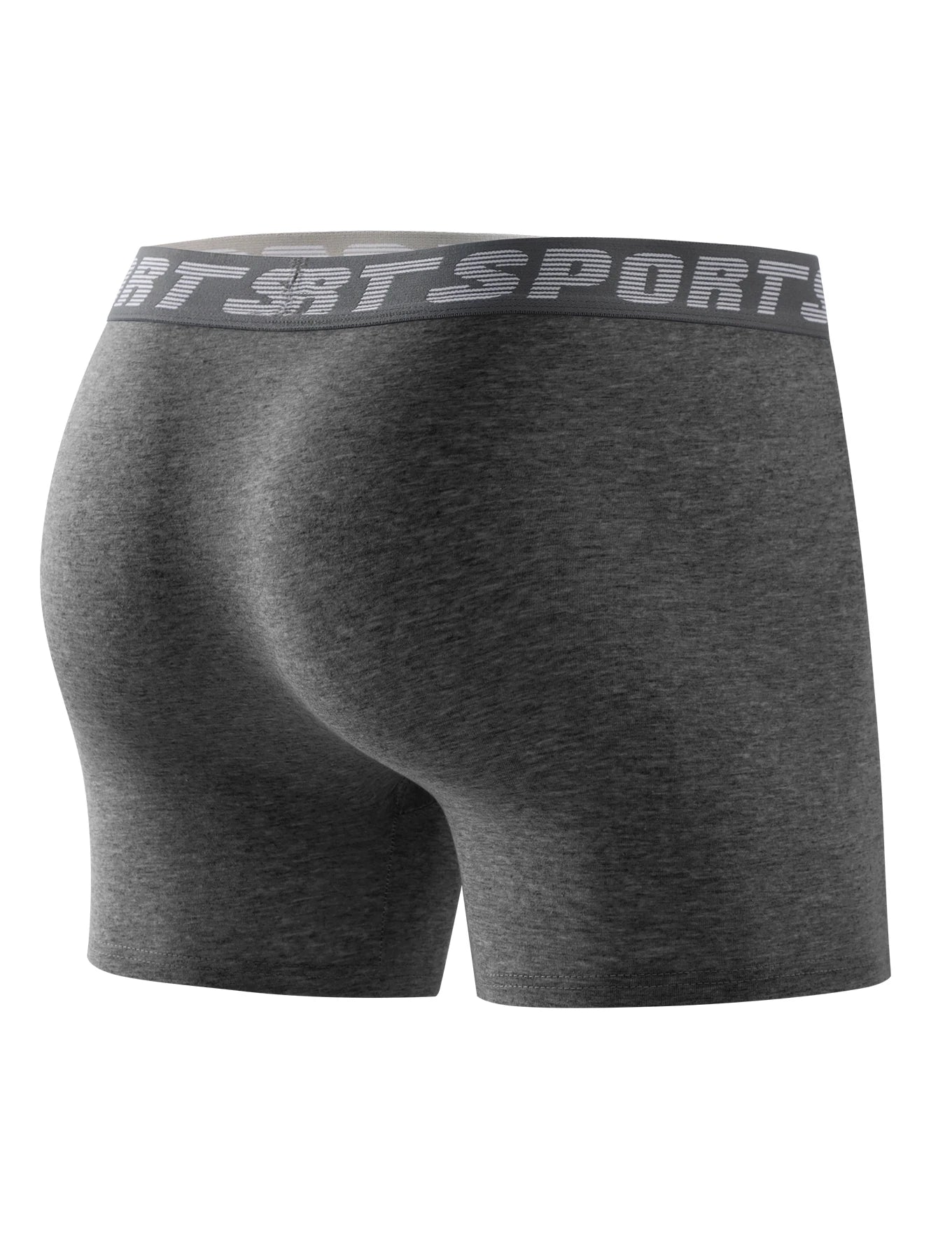 Men's Boxer Briefs - Comfortable Skin Friendly Long Polyester Knit Boxers - ZOOMNSTORE