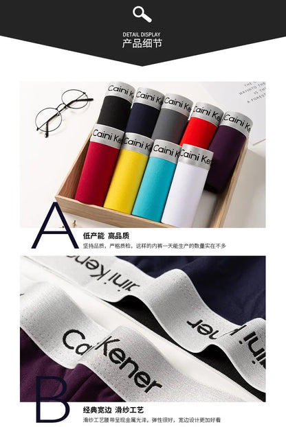 Mens Boxer Shorts - 5 Pack Breathable Soft Underwear Classic Black - ZOOMNSTORE