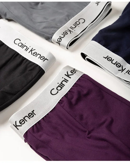 Mens Boxer Shorts - 5 Pack Breathable Soft Underwear Classic Black - ZOOMNSTORE