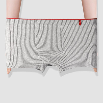 Men's Boxer Shorts - Cotton Striped Boxers | Breathable Soft Fabric Underpants - ZOOMNSTORE