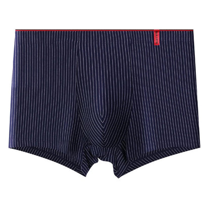 Men's Boxer Shorts - Cotton Striped Boxers | Breathable Soft Fabric Underpants - ZOOMNSTORE