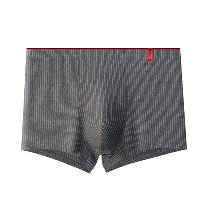 Men's Boxer Shorts - Cotton Striped Boxers | Breathable Soft Fabric Underpants - ZOOMNSTORE