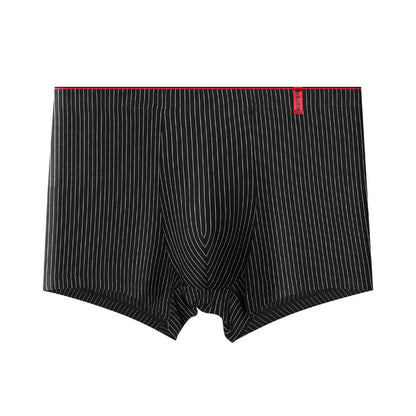 Men's Boxer Shorts - Cotton Striped Boxers | Breathable Soft Fabric Underpants - ZOOMNSTORE