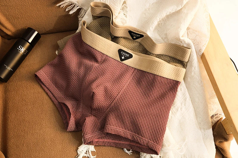 Men's Boxer Shorts Ice Silk Underwear - Breathable Plus Size Boxers Slim Fit - ZOOMNSTORE