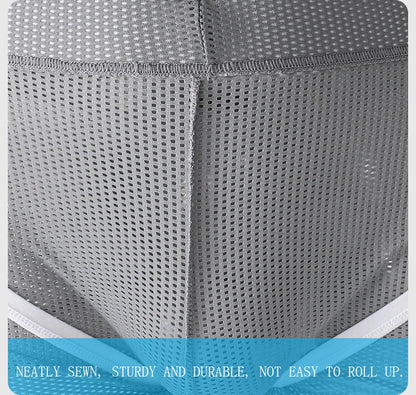 Men's Breathable Boxer Shorts - Mesh Athletic Underwear, Quick Dry Nylon Spandex - ZOOMNSTORE