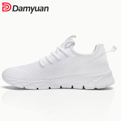 Mens Lightweight Breathable Mesh Sneakers - Casual Summer Running Shoes Outdoor Sports Size 36-49 - ZOOMNSTORE