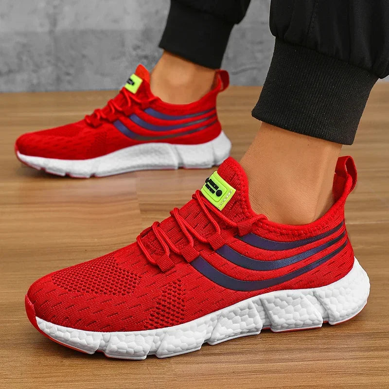 Mens Breathable Platform Sneakers - Comfortable Summer Running  Walking Shoes - ZOOMNSTORE