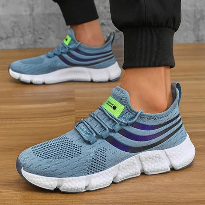 Mens Breathable Platform Sneakers - Comfortable Summer Running  Walking Shoes - ZOOMNSTORE
