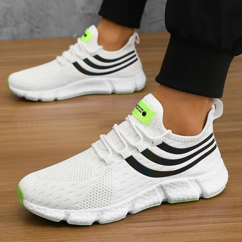 Mens Breathable Platform Sneakers - Comfortable Summer Running  Walking Shoes - ZOOMNSTORE