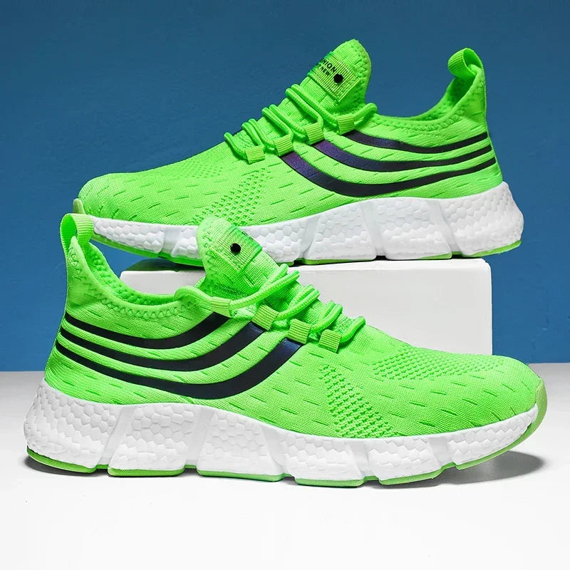 Mens Breathable Platform Sneakers - Comfortable Summer Running  Walking Shoes - ZOOMNSTORE