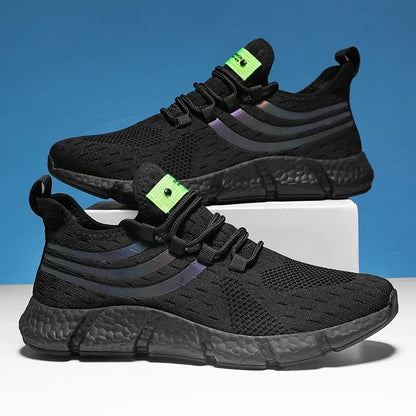 Mens Breathable Platform Sneakers - Comfortable Summer Running  Walking Shoes - ZOOMNSTORE