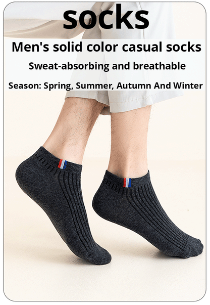 Men's Breathable Socks - Summer Mesh Low Cut Thin Sports Socks | Quick Dry - ZOOMNSTORE