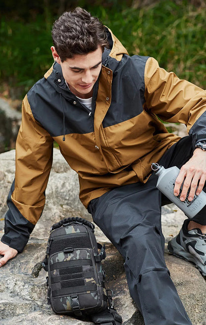 Mens Tactical Sling Bag - Outdoor Camping Fanny Pack for Hiking Climbing Cycling Fishing - ZOOMNSTORE