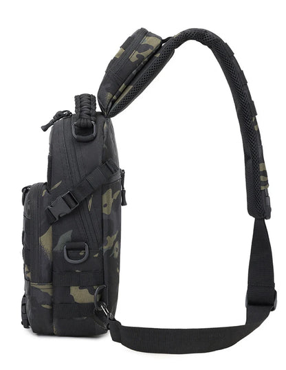 Mens Tactical Sling Bag - Outdoor Camping Fanny Pack for Hiking Climbing Cycling Fishing - ZOOMNSTORE