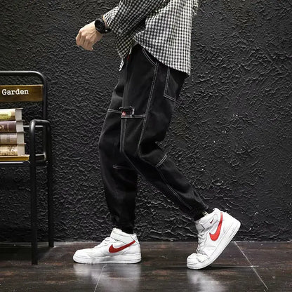 Mens Cargo Joggers - Streetwear Hip Hop Pants for Autumn  Spring - ZOOMNSTORE