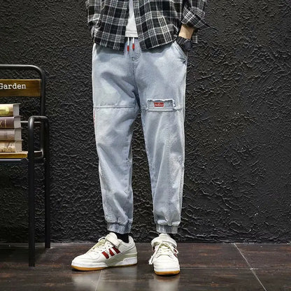 Mens Cargo Joggers - Streetwear Hip Hop Pants for Autumn  Spring - ZOOMNSTORE
